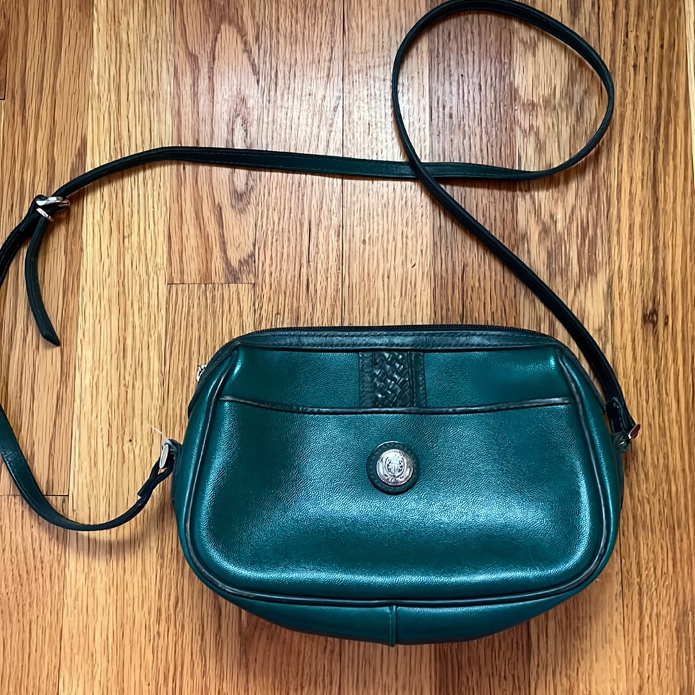 Liz Claiborne shoulder purse, dark green